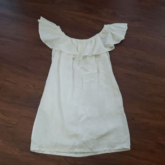 NWT Tommy Bahama White Linen Chic Feminine Off-Shoulder Lined Sun Dress Size S - Picture 5 of 6